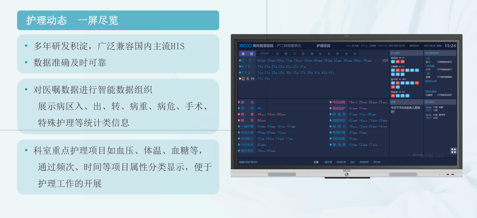 希科醫(yī)療 護士站交互大屏(圖3)
